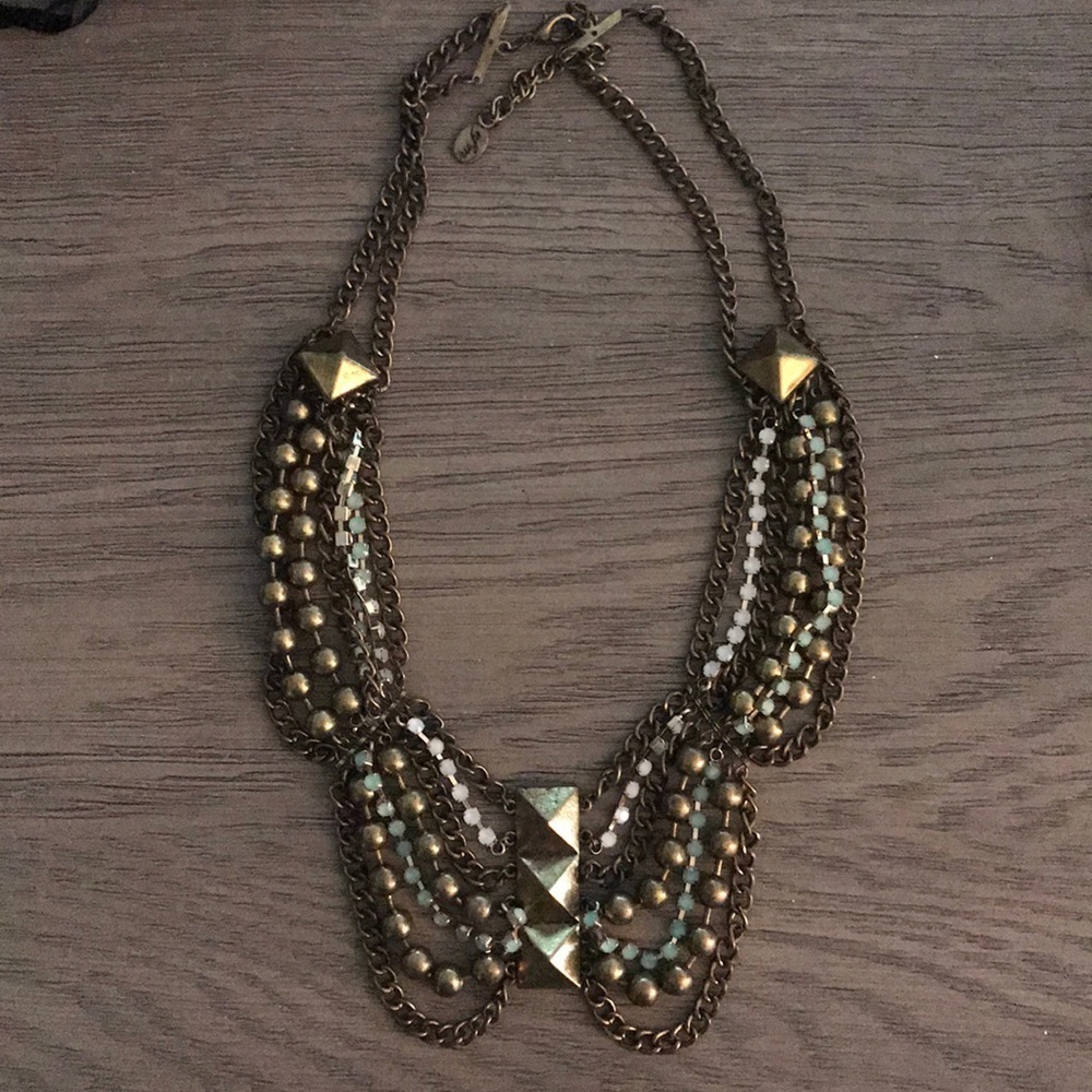 Jewled chain necklace